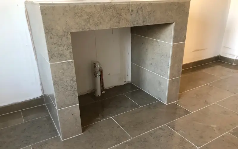 Custom bathroom features in a bespoke wet room with built-in storage and modern design